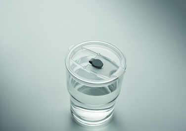 Logotrade Ideja dāvanas foto: Stikla trauks ar salmiņiem 400ml